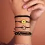 FANCY SHINY Sunflower String Bracelet Handmade Braided Rope Charms Boho Surfer Bracelet for Teen Girls Women FANCY SHINY Sunflower String Bracelet Handmade Braided Rope Charms Boho Surfer Bracelet for Teen Girls Women