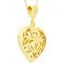 Lifetime Jewelry Filigree Heart Pendant with Twisted Nugget Chain Necklace 24k Gold Plated Lifetime Jewelry Filigree Heart Pendant with Twisted Nugget Chain Necklace 24k Gold Plated