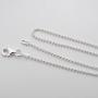 FashionJunkie4Life Italian 925 Sterling Silver 1.5mm Ball Bead Chain Necklace - 16, 18, 20, 22, 24, 30''