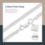 Kezef Creations 3mm Miami Cuban Link Chain in 18K Gold Plated Sterling Silver, Rose Gold Plated Sterling Silver & 925 Sterling Silver Bracelets and Necklaces 7-36 Inches