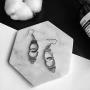Mountainer 4 Pairs Punk Antique Silver Blade Handcuffs Dangle Drop for Women Girl Funny Creative Jewelry