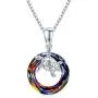 Turtle Necklace for Women 925 Sterling Silver Sea Turtle with Crystal Pendant Necklace Jewelry Gift for Girls Turtle Necklace for Women 925 Sterling Silver Sea Turtle with Crystal Pendant Necklace Jewelry Gift for Girls