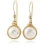Stera Jewelry 14k Gold Filled Hand Wrapped 8mm or 10mm Cultured Pearl Earrings Weddings jewelry and Bridesmaid Gifts