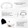 Uloveido Titanium Steel Key Pendant Necklace and Square Lock Bangle Bracelet Set for Couples Valetines Gifts