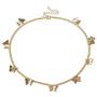 Butterfly Choker Necklace Silver Gold Butterfly Pendant Necklace Dainty Choker Necklace Butterfly Chain Butterfly Necklace Choker for Teen Gilrs Aesthetic Jewelry Gift
