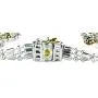 John Medeiros Triple Strand Two Tone Beaded Collection Bracelet Pavé Setting Made in America John Medeiros Triple Strand Two Tone Beaded Collection Bracelet Pavé Setting Made in America
