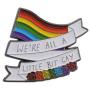 WSNANG Progress Pride Flag LGBTQ Transgender Flag Enamel Pin Gay Lesbian Pride LGBT Gift