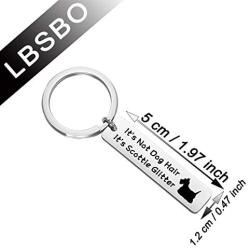 CENWA Scottie Gift Its Not Dog Hair Its Scottie Glitter Keychain Scottish Terrier Gift Scottie Lover Scottie Owner Gift