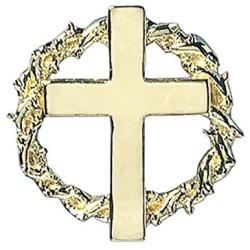 Needzo Walk with Me Easter and Lent Crown of Thorns Lapel Pin with Card, 7/8 Inch