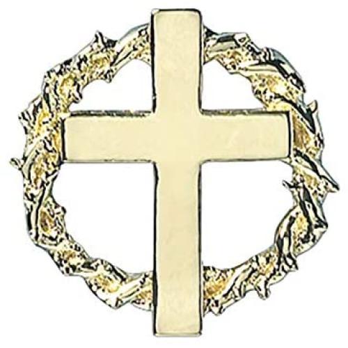 Needzo Walk with Me Easter and Lent Crown of Thorns Lapel Pin with Card, 7/8 Inch