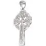 US Jewels Mens 925 Sterling Silver Irish Trinity Knot Cross Pendant, 41mm US Jewels Mens 925 Sterling Silver Irish Trinity Knot Cross Pendant, 41mm