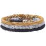 HUNO Handmade Rope Lucky Tibetan Knots Bracelets Set Adjustable Braided Friendship Bracelets for Men Women Jewelry