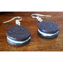 Mini Oreo Cookie Dangle Drop Kawaii Earrings Oh Yeah! By Pashal