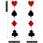 DAMLENG Unique Funny Playing Cards Pattern Dangle Drop Earring Fashion Party Charms Acrylic Spades Hearts Plum Poker Earrings for Women Girls Statement Jewelry Gift