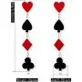 DAMLENG Unique Funny Playing Cards Pattern Dangle Drop Earring Fashion Party Charms Acrylic Spades Hearts Plum Poker Earrings for Women Girls Statement Jewelry Gift