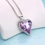 IEFRICH Gifts for Women Jewelry, Cubic Zirconia Birthstone Crystal Love Heart Pendant Necklace Gifts for Mom Wife Girlfriend Birthday Anniversary Mothers Day Valentines IEFRICH Gifts for Women Jewelry, Cubic Zirconia Birthstone Crystal Love Heart Pendant Necklace Gifts for Mom Wife Girlfriend Birthday Anniversary Mothers Day Valentines