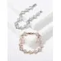 SWEETV Wedding Bracelet for Brides, Bridesmaids, Crystal Bridal Bracelet for Wedding Jewelry, Rhinestone Cubic Zirconia Tennis Bracelets for Women Prom