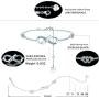 DESIMTION Infinity Bracelets for Women 925 Sterling Silver Adjustable Bracelets for Women Mothers Day Jewelry Birthday Gifts for Mom Wife Girlfriend Girls