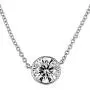 The Diamond Channel Certified Brilliant-Cut Diamond Bezel-Set Necklace in White, Yellow or Rose Gold (K-L Color, I2-I3 Clarity) - 16'' 2'' Extender - Choice of Carat Weights