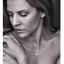 Cube Necklace Royal Crystals made with Sterling Silver 925 and Swarovski Crystals Aurora Borealis Charm, 18inches