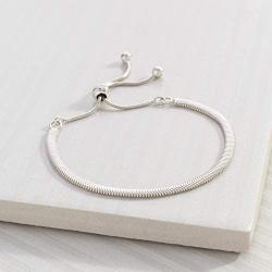 Silpada Capri Adjustable Bolo Chain Bracelet in Sterling Silver
