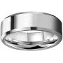 CROWNAL 6mm 8mm 10mm Silver/Gold Tungsten Carbide Wedding Band Ring Engraved I Love You Men Women Brushed Strip Beveled Edge Size 4 to 17
