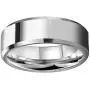 CROWNAL 6mm 8mm 10mm Silver/Gold Tungsten Carbide Wedding Band Ring Engraved I Love You Men Women Brushed Strip Beveled Edge Size 4 to 17 CROWNAL 6mm 8mm 10mm Silver/Gold Tungsten Carbide Wedding Band Ring Engraved I Love You Men Women Brushed Strip Beveled Edge Size 4 to 17
