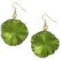 Green Anodized Medium Aluminum Lily Pad Earrings By John S Brana Handmade Jewelry - Hypoallergenic Green Anodized Medium Aluminum Lily Pad Earrings By John S Brana Handmade Jewelry - Hypoallergenic