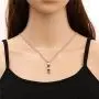 SKQIR Mens Stainless Steel Vertical Cuboid Xanax Pill ID Bar Pendant Necklace Jewelry