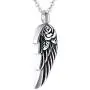 Angel Wings Cremation Jewelry for Ashes Pendant Stainless Steel Memorial Urn Necklace for Human/Pets Keepsake Women Men Angel Wings Cremation Jewelry for Ashes Pendant Stainless Steel Memorial Urn Necklace for Human/Pets Keepsake Women Men