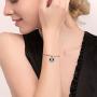 KINGWHYTE Virgin Mary Bracelet for Women 925 Sterling Silver Womens Bracelet Religious Catholic Jewelry Gift with Adjustable Chain