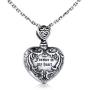 JZCOLOR Memorial Urn Pendant Necklace for Ashes - 925 Sterling Silver Heart Cremation Necklace Ash Keepsakes Jewelry Gift for Loss of Loved One