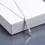 WINNICACA Heartbeat Faith Hope Love Sterling Silver Created Opal Vertical Bar Necklaces October Birthstones Jewelry Birthday Mothers Day Gifts for Her Women Teen Nurse Birthday
