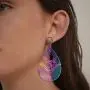 3 Paris Large Statement Lightweight Anodized Rainbow Filigree Drop Dangle Earrings for Women Summer Fashion 3 Paris Large Statement Lightweight Anodized Rainbow Filigree Drop Dangle Earrings for Women Summer Fashion
