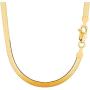 14k Solid Yellow Gold 6.00mm Shiny Imperial Herringbone Chain Necklace or Bracelet for Pendants and Charms with Lobster-Claw Clasp (7'', 8'', 16'', 18'' 20'' or 24 inch)