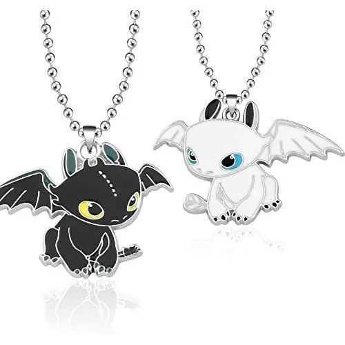 AKTAP How to Train Your Dragon Inspired Necklace Fury Night Fury Toothless Pendant Necklace Cosplay Jewelry AKTAP How to Train Your Dragon Inspired Necklace Fury Night Fury Toothless Pendant Necklace Cosplay Jewelry