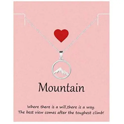 Your Always Charm Mountain Necklace,Snowy Mountain Necklace for Women,Nature Jewelry Gift for Skiers, Hikers, Campers, Climbers and Nature Lovers Your Always Charm Mountain Necklace,Snowy Mountain Necklace for Women,Nature Jewelry Gift for Skiers, Hikers, Campers, Climbers and Nature Lovers