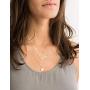 S.J JEWELRY Womens Simple Delicate Full Moon 14K Gold Plated/Rose Gold/Silver Plated Layered Pendant Handmade Star Chokers Necklaces