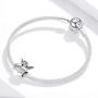 BAMOER 925 Sterling Silver Charms for Women Thanksgiving Angel Family Charm for Pandora Bracelets