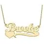 YINSHIFU Name Necklace Personalized Name Plate Pendant Necklace with Heart in 18K Gold Plated YINSHIFU Name Necklace Personalized Name Plate Pendant Necklace with Heart in 18K Gold Plated