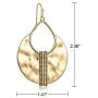 Boho Gold & Silver Ethnic Hammered Crescent Dangle Earrings for Women