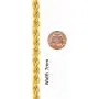 LIFETIME JEWELRY 7mm Rope Chain Necklace 24k Real Gold Plated for Men and Women