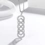 Aurora Tears 925 Sterling Silver Cletic Knot Bar Jewelry Women Irish Celtic Knot Pendant Earring Good Luck Protective Jewelry