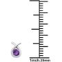 Orchid Jewelry 925 Sterling Silver Stud Vintage Earrings Set For Women Round Red Garnet, Purple Amethyst, White Topaz Gemstone Fashion Jewellery Anniversary Engagement, Birthday Gifts For Ladies