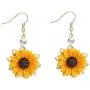 BELUCKIN Fashion Sunflower Leaf Pendant Necklace for Women Yellow Enamel Daisy Sun Flower Necklace Dangle Earrings Jewelry Set Gift BELUCKIN Fashion Sunflower Leaf Pendant Necklace for Women Yellow Enamel Daisy Sun Flower Necklace Dangle Earrings Jewelry Set Gift