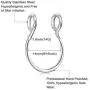 LAURITAMI Fake Nipple Ring with Choker Necklaces Stainless Steel Nipple Rings Chain Punk Chokers for Women Nipple Barbell Piercing Jewelry