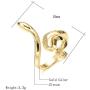 Crazy Feng Gold Snake Rings Silver Serpent Ring Snake Jewelry for Women Snake Rings for Teen Girls Punk Gothic Rings