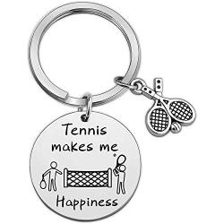 Ribukat Tennis Gift She Believed She Could So She Did Keychain Tennis Jewelry for Tennis Lover Gift Tennis Players Gift Tennis Coaches Gift Tennis Teams Gift Keychain