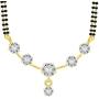 Efulgenz Gold Tone Indian Bollywood Ethnic Round Traditional Mangalsutra Pendant with Chain and Earrings Jewelry for Women