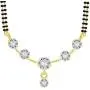 Efulgenz Gold Tone Indian Bollywood Ethnic Round Traditional Mangalsutra Pendant with Chain and Earrings Jewelry for Women